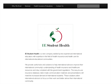 Tablet Screenshot of iestudenthealth.com